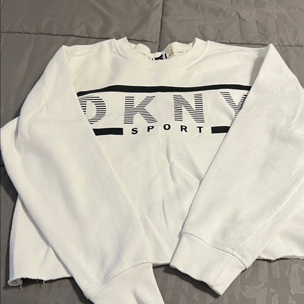 DKNY Sport White Crewneck Sweatshirt